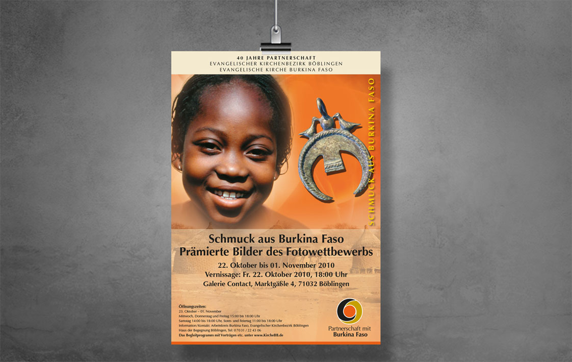 Poster, Partnerschaft mit Burkina Faso